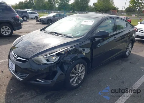 2014 Hyundai Elantra Se from USA, damaged, VIN 5NPDH4AE7EH466756